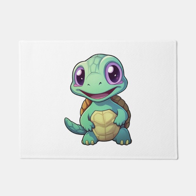 Cartoon turtle illustration Copy Copy Copy Copy Co Doormat (Front)