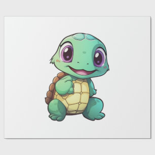 Cartoon turtle illustration Copy Copy Copy Copy Co Wrapping Paper