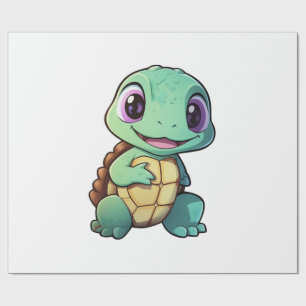 Cartoon turtle illustration Copy Copy Copy Copy Co Wrapping Paper