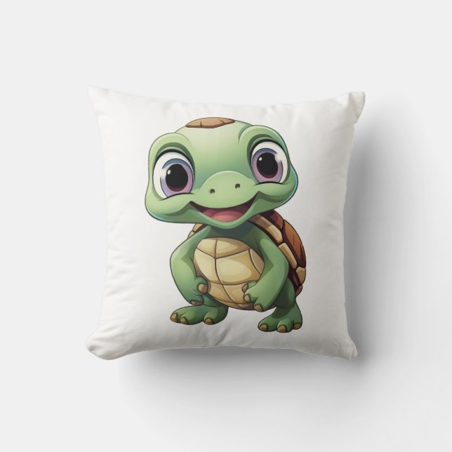 Cartoon turtle illustration Copy Cushion (Front)