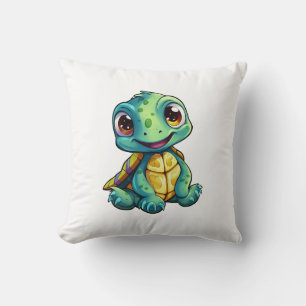 Cartoon turtle illustration cushion