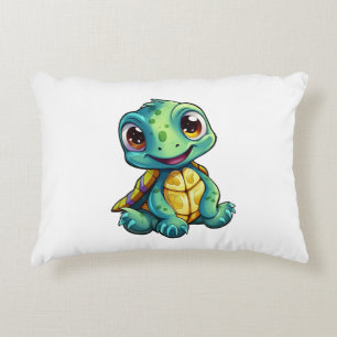 Cartoon turtle illustration decorative cushion