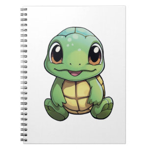 Cartoon turtle illustration notebook