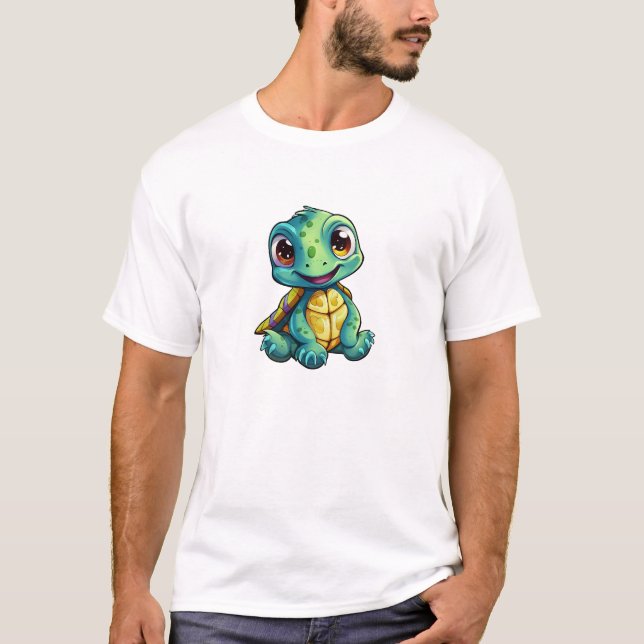 Cartoon turtle illustration T-Shirt (Front)