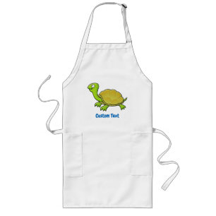 Cartoon Turtle Long Apron