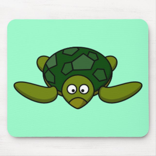 Cartoon Turtle Mouse Pad (Front)