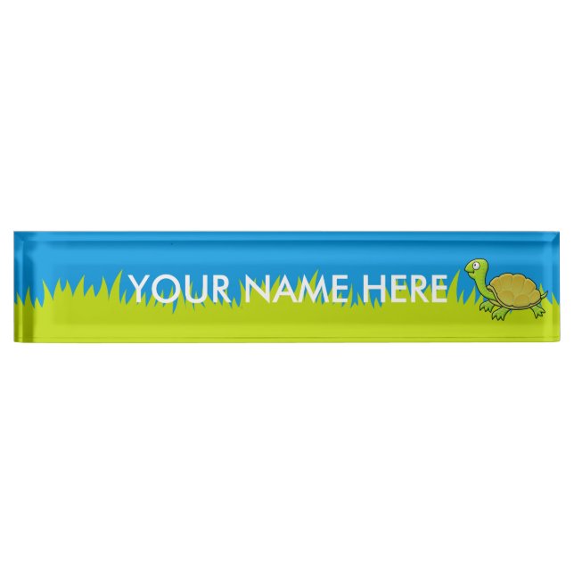 Cartoon Turtle Nameplate (Front)