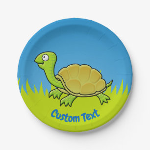 Cartoon Turtle Paper Plate