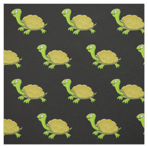 Cartoon Turtle Pattern Fabric