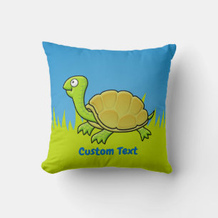 Cartoon Turtle Throw Pillow