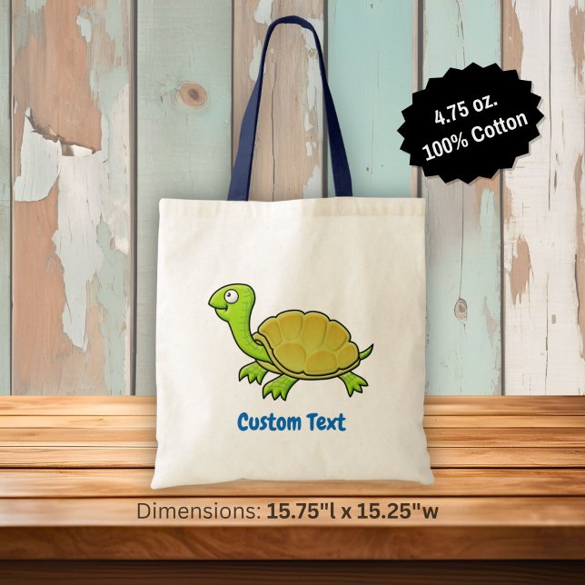 Cartoon Turtle Tote Bag (Creator Uploaded)