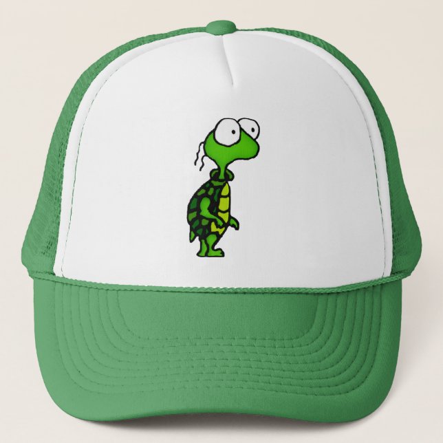 Cartoon Turtle Trucker Hat (Front)