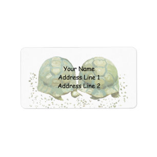 Cartoon Turtles Address Label