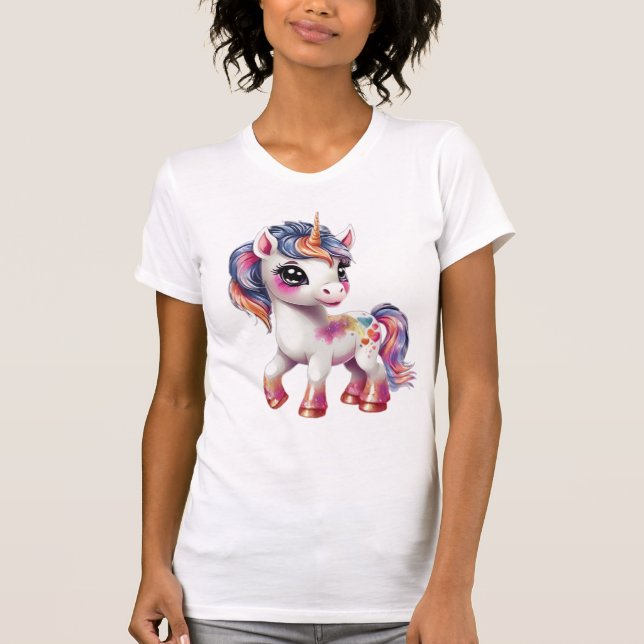 cartoon unicorn T-Shirt (Front)