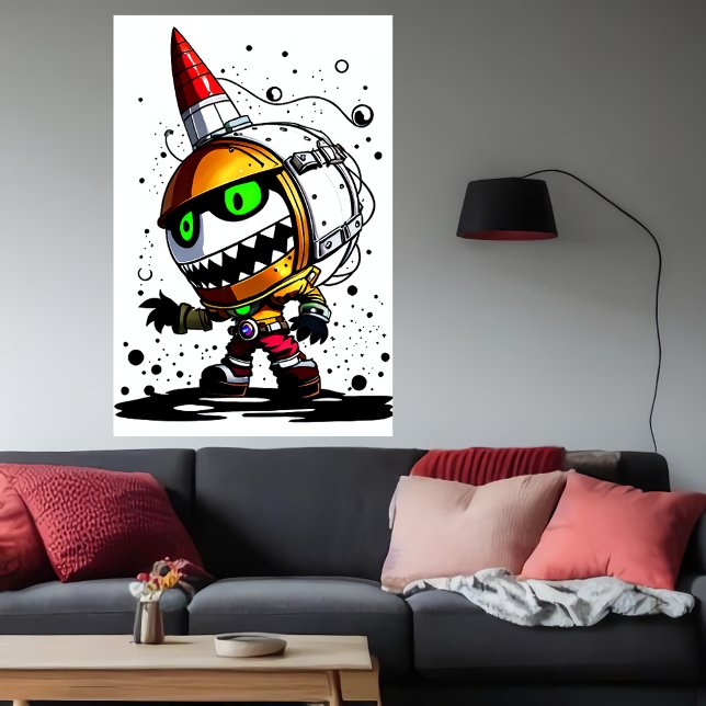 Cartoon  unique alien creature | AI Art Poster (Creator Uploaded)