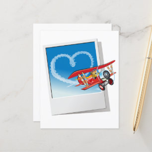 Cartoon Valentine`s Day Card