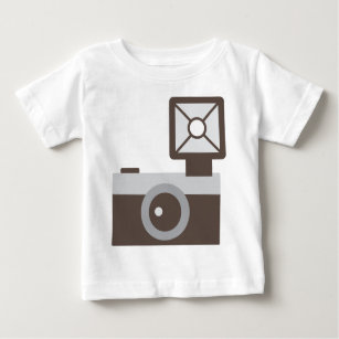 Cartoon Vintage Camera Baby T-Shirt