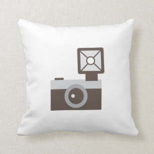 Cartoon Vintage Camera Cushion