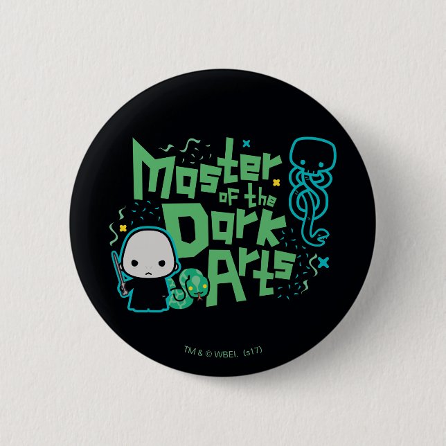 Cartoon Voldemort - Master of the Dark Arts 6 Cm Round Badge (Front)