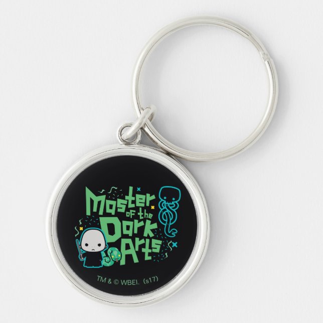 Cartoon Voldemort - Master of the Dark Arts Key Ring (Front)