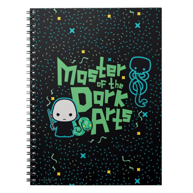 Cartoon Voldemort - Master of the Dark Arts Notebook (Front)
