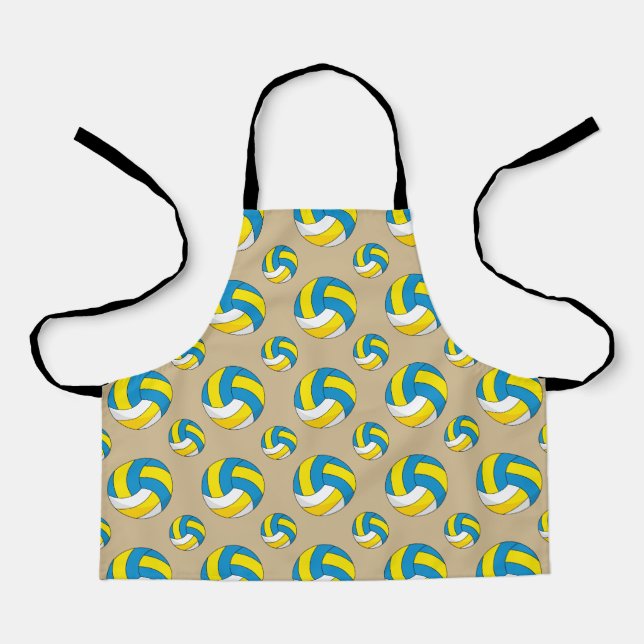 Cartoon Volleyball Ball Apron (Front)