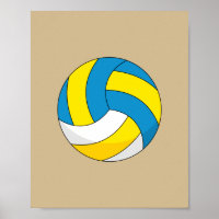 Cartoon Volleyball Ball