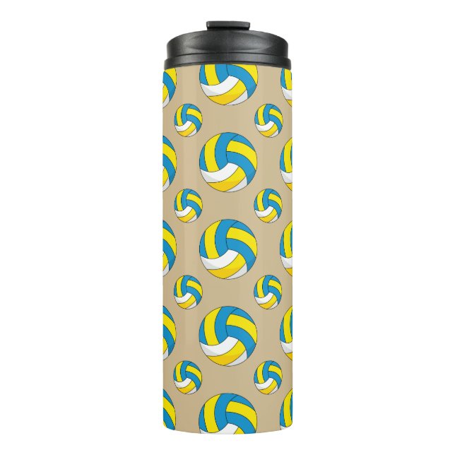 Cartoon Volleyball Ball Thermal Tumbler (Front)