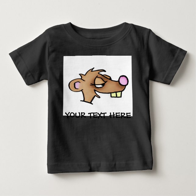 Cartoon Weasel Baby T-Shirt (Front)