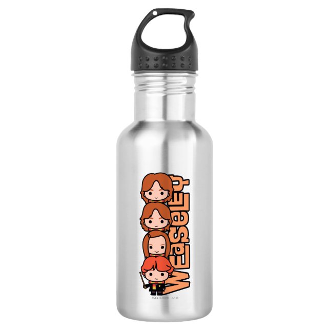 Cartoon Weasley Siblilings Graphic 532 Ml Water Bottle (Front)