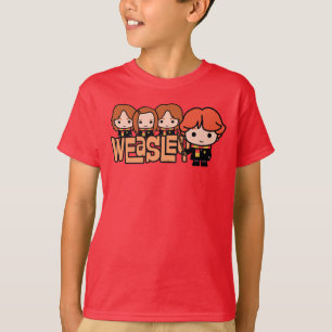 Cartoon Weasley Siblilings Graphic T-Shirt
