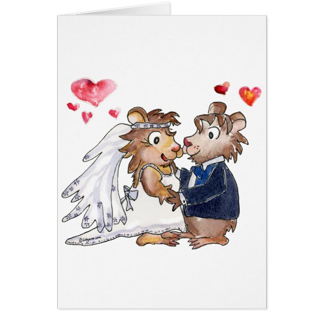 Cartoon Wedding Couple (Front)