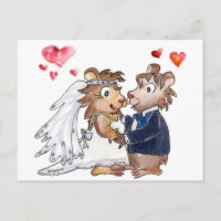 Cartoon Wedding Couple
