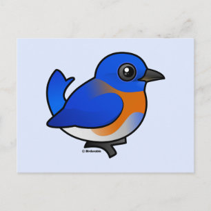 Cartoon Western Bluebird Postcard