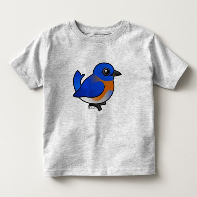 Cartoon Western Bluebird Toddler T-Shirt (Front)