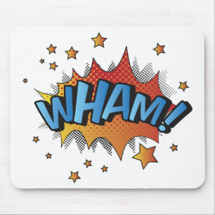 Cartoon Wham Splat Mouse Pad