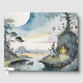 Cartoon wizard dreamscape guest book