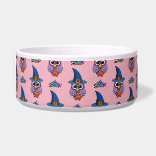 Cartoon Wizard Owl Pattern