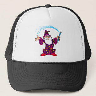Cartoon Wizard Trucker Hat