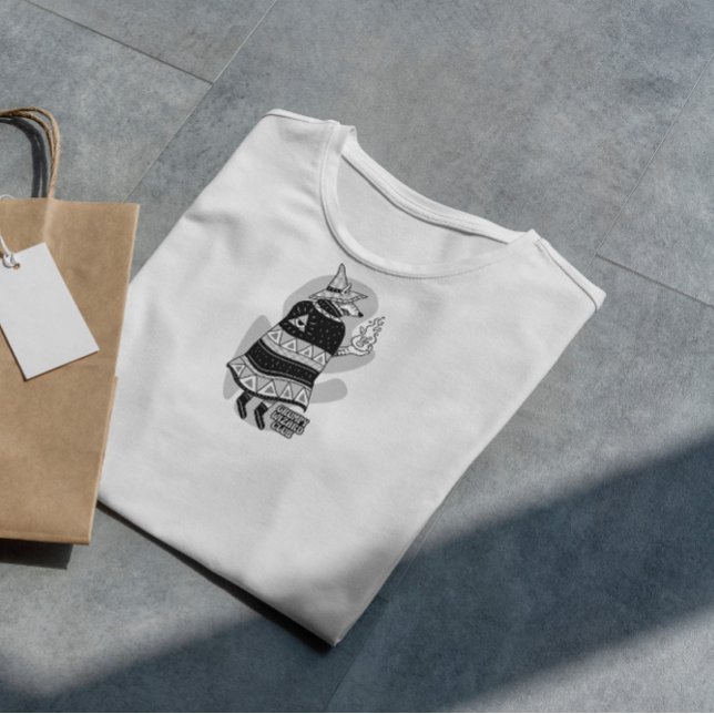 Cartoon Wizard Wolf Fantasy T-Shirt (Creator Uploaded)