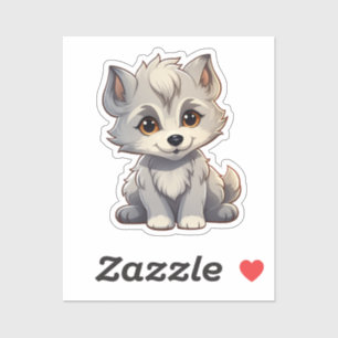Cartoon wolf illustration