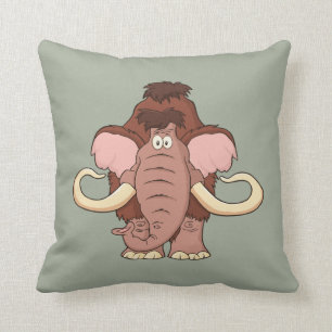 Cartoon Woolly Mammoth Cushion