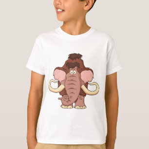 Cartoon Woolly Mammoth T-Shirt