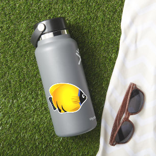 Cartoon Yellow Fish Sticker