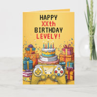 Cartoon Yellow & Red Game Controller Cake Birthday