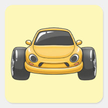 Cartoon Yellow Toon Car