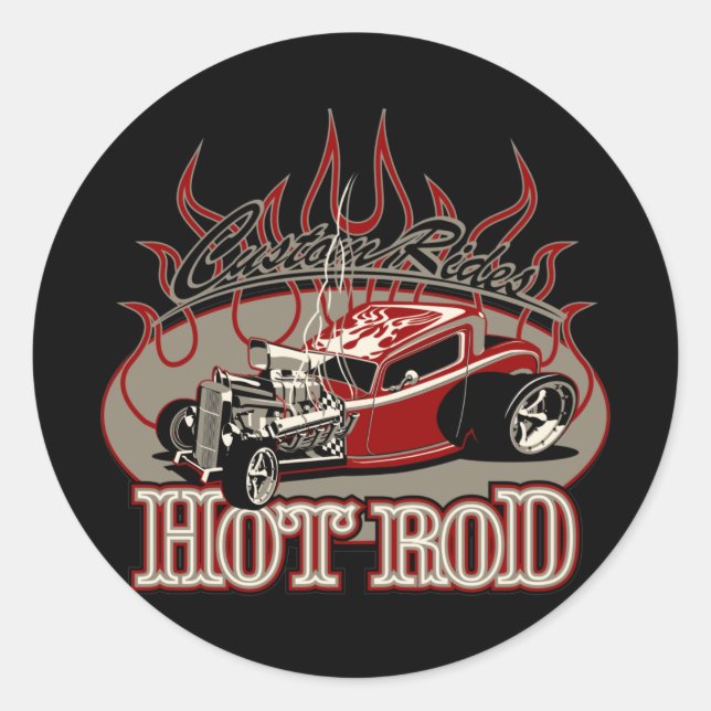 cartooncar25 classic round sticker (Front)