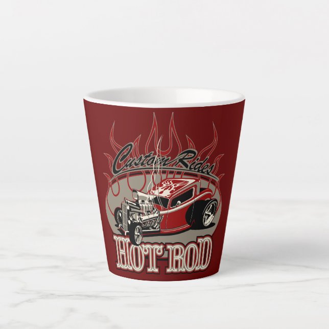 cartooncar25 latte mug (Front)