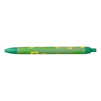 Cartoonish Green Geometric Pen