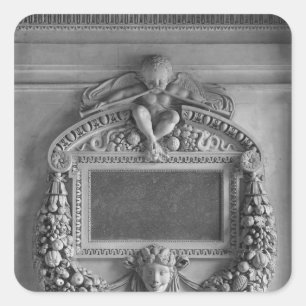 Cartouche from the Caryatids' Tribune Square Sticker